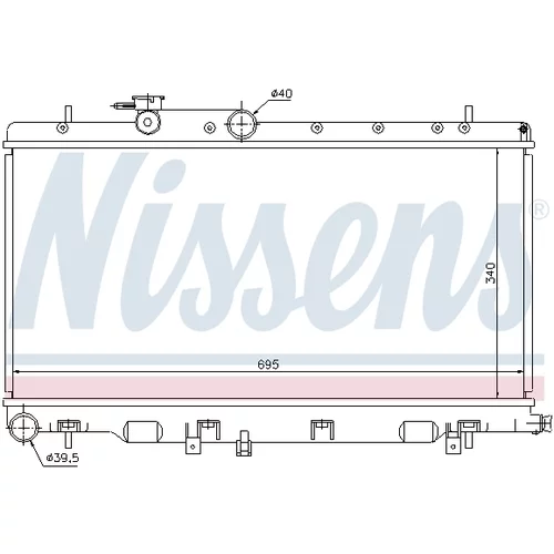 Chladič motora 67708 /NISSENS/ - obr. 4