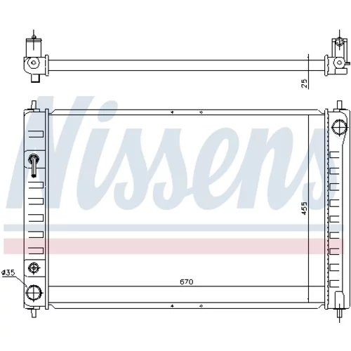 Chladič motora 68743 /NISSENS/ - obr. 4