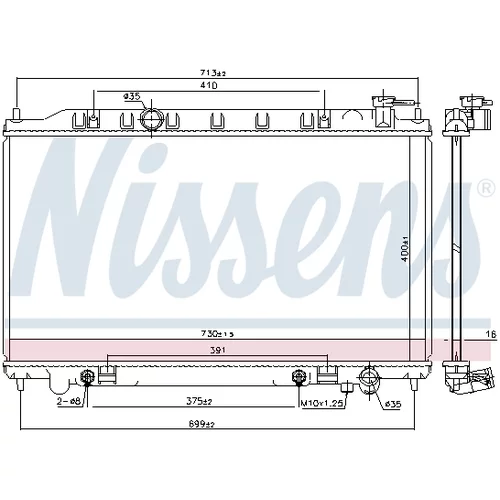 Chladič motora 68767 /NISSENS/ - obr. 5