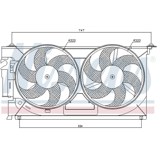 Ventilátor chladenia motora 85083 /NISSENS/ - obr. 5