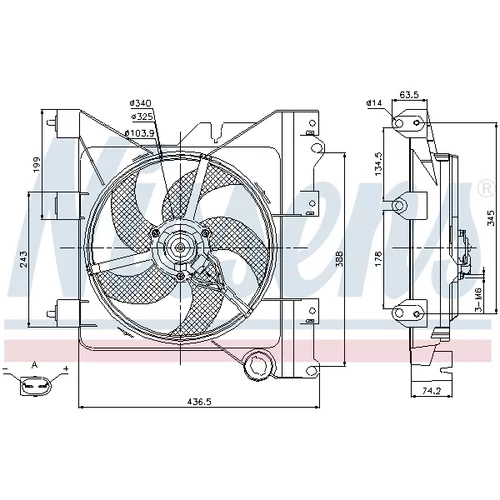 Ventilátor chladenia motora 85316 /NISSENS/ - obr. 5