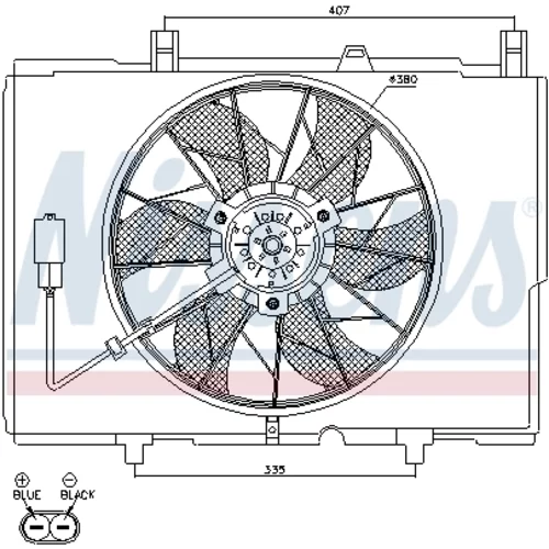 Ventilátor chladenia motora 85489 /NISSENS/ - obr. 5