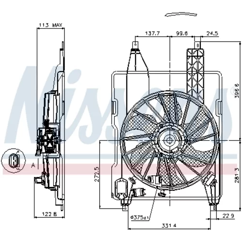 Ventilátor chladenia motora 85515 /NISSENS/ - obr. 5