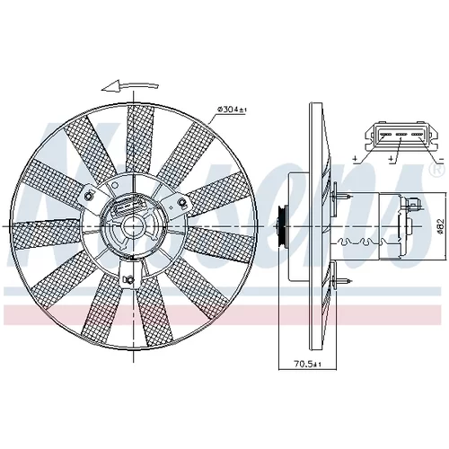 Ventilátor chladenia motora 85539 /NISSENS/ - obr. 5