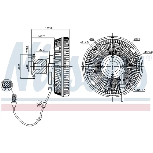 Spojka ventilátora chladenia 86228 /NISSENS/ - obr. 5