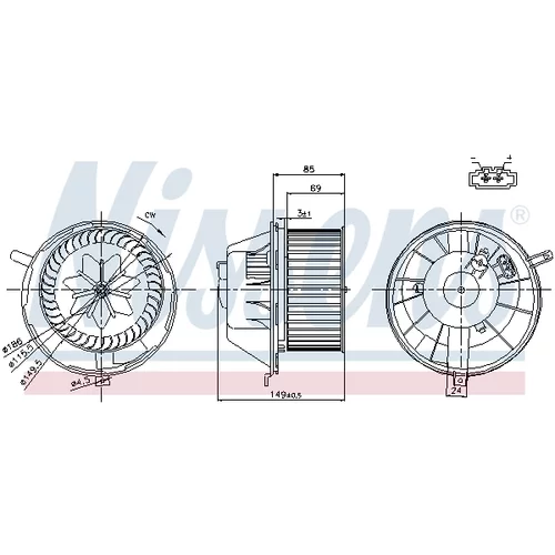 Vnútorný ventilátor 87034 /NISSENS/ - obr. 5