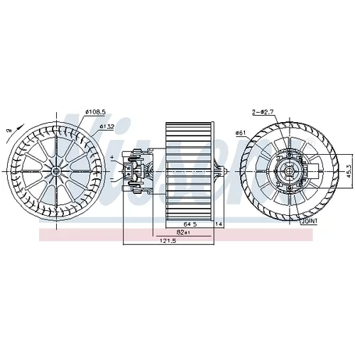 Vnútorný ventilátor 87479 /NISSENS/ - obr. 4