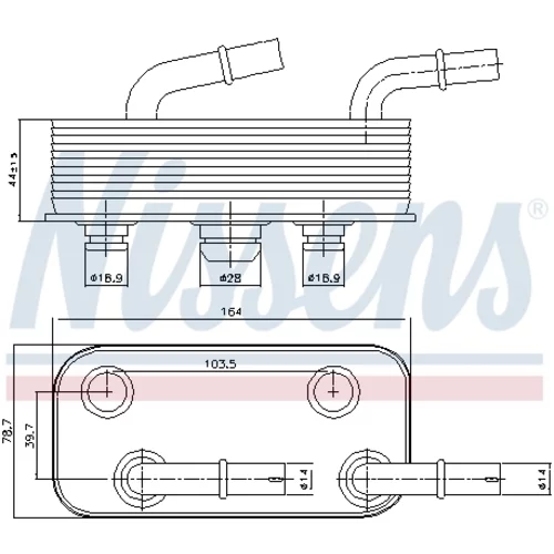 Chladič oleja automatickej prevodovky 90657 /NISSENS/ - obr. 5