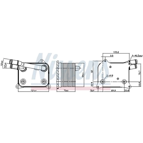 Chladič motorového oleja 90839 /NISSENS/ - obr. 4