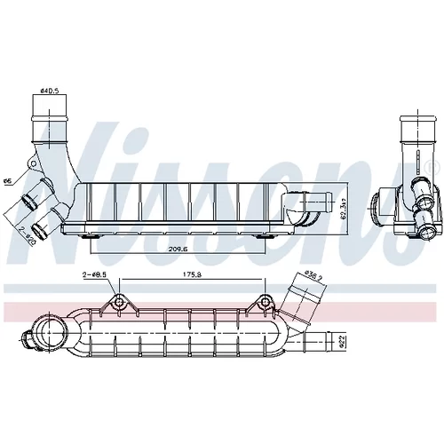 Chladič motorového oleja 90976 /NISSENS/ - obr. 5