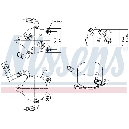 Chladič oleja automatickej prevodovky 91544 /NISSENS/ - obr. 4