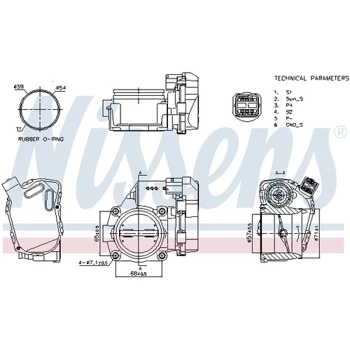 Hrdlo škrtiacej klapky 955174 /NISSENS/ - obr. 4