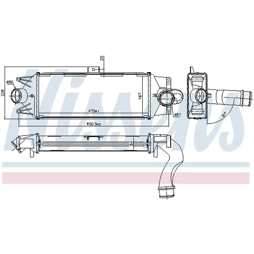 Chladič plniaceho vzduchu 96202 /NISSENS/ - obr. 5