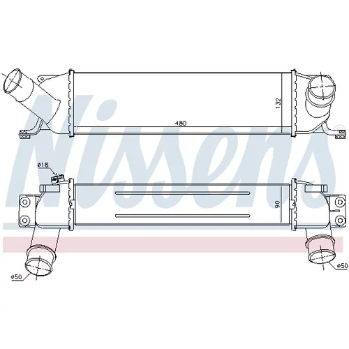 Chladič plniaceho vzduchu 96458 /NISSENS/ - obr. 5