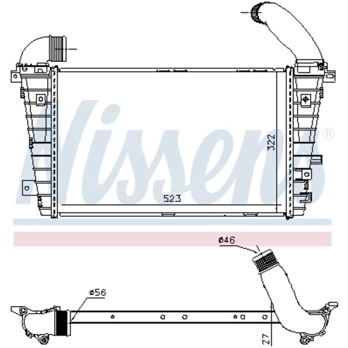 Chladič plniaceho vzduchu 96586 /NISSENS/ - obr. 4