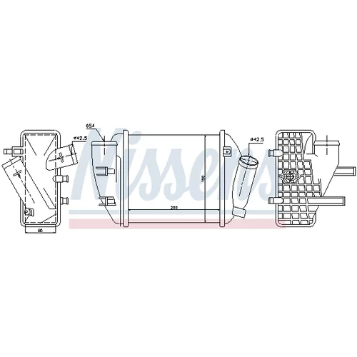 Chladič plniaceho vzduchu 96708 /NISSENS/ - obr. 4