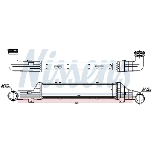 Chladič plniaceho vzduchu 96899 /NISSENS/ - obr. 5