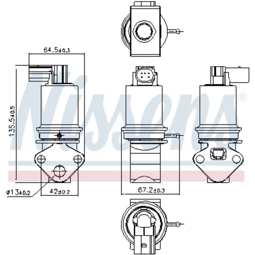 EGR ventil 98202 /NISSENS/ - obr. 6
