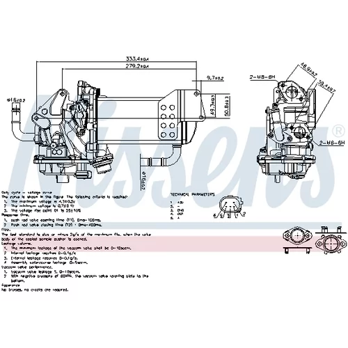 EGR ventil NISSENS 98230