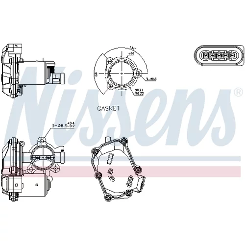 EGR ventil 98419 /NISSENS/ - obr. 5