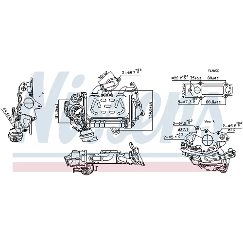 Chladič pre recirkuláciu plynov 989478 /NISSENS/ - obr. 4