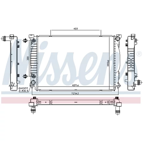 Chladič motora 60329 /NISSENS/ - obr. 4