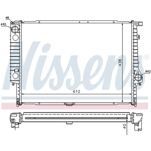 Chladič motora 60596A /NISSENS/ - obr. 4