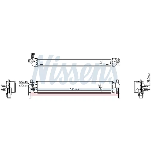 Chladič motora 606395 /NISSENS/ - obr. 4