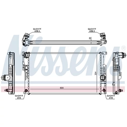 Chladič motora 60817 /NISSENS/ - obr. 4