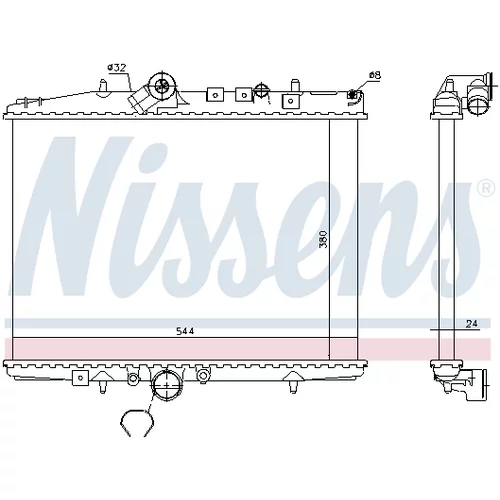 Chladič motora 61294A /NISSENS/ - obr. 4