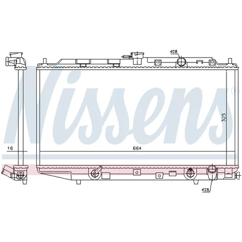 Chladič motora 622551 /NISSENS/ - obr. 5
