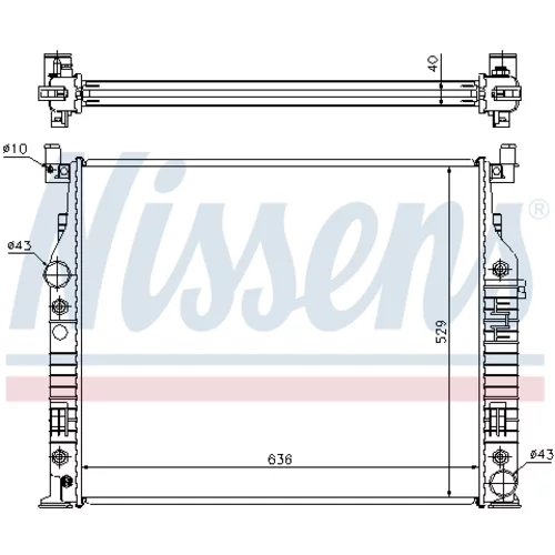 Chladič motora 62576A /NISSENS/ - obr. 5