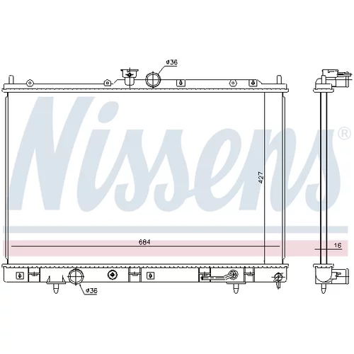 Chladič motora 628976 /NISSENS/ - obr. 4