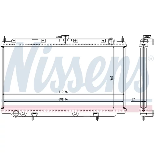 Chladič motora 62923A /NISSENS/ - obr. 4