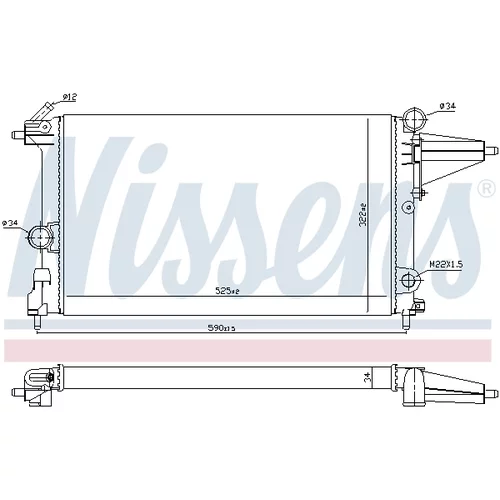Chladič motora 632231 /NISSENS/ - obr. 4