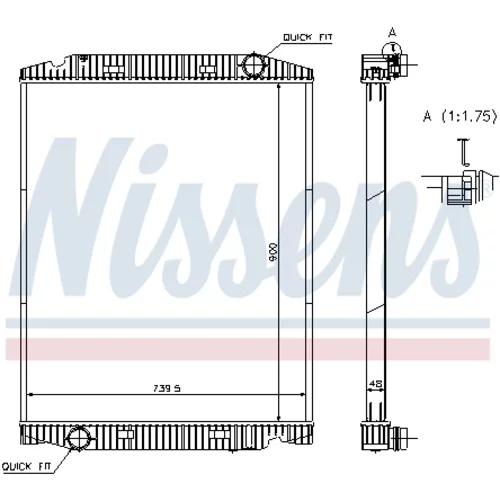 Chladič motora 63331A /NISSENS/ - obr. 4
