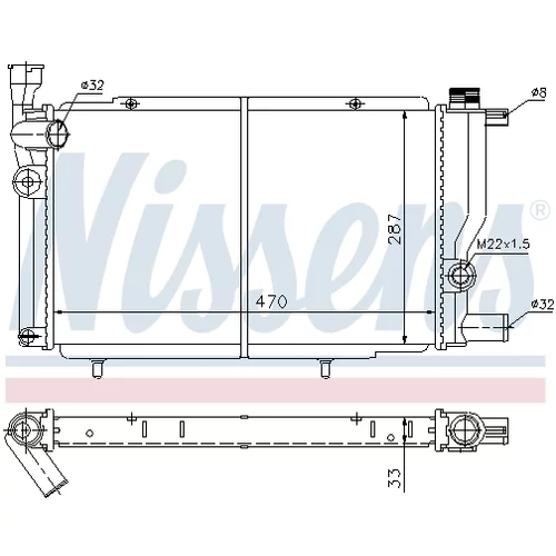 Chladič motora 63425 /NISSENS/ - obr. 5