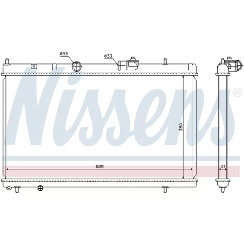 Chladič motora 636013 /NISSENS/ - obr. 4