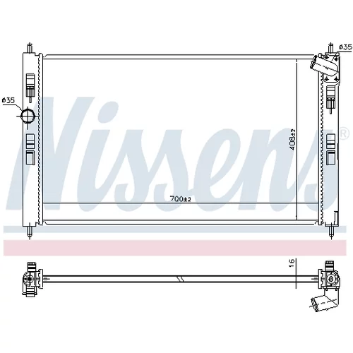 Chladič motora 636033 /NISSENS/ - obr. 4