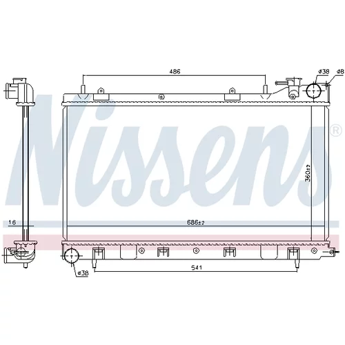 Chladič motora 64122 /NISSENS/ - obr. 5