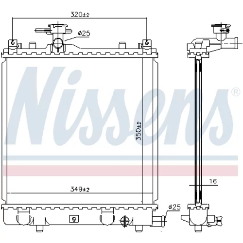 Chladič motora 64175A /NISSENS/ - obr. 5