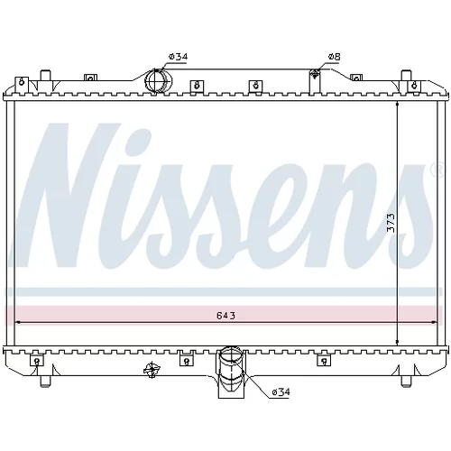 Chladič motora 64198 /NISSENS/ - obr. 4