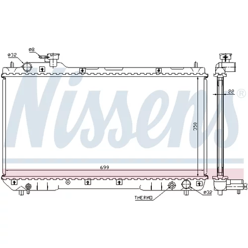 Chladič motora 64629A /NISSENS/ - obr. 4