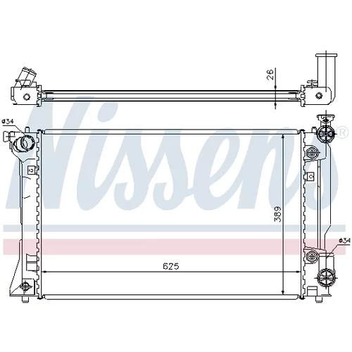 Chladič motora 64668A /NISSENS/ - obr. 5