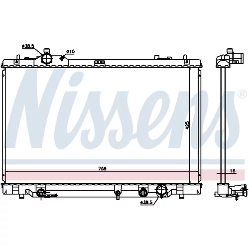 Chladič motora 646819 /NISSENS/ - obr. 2
