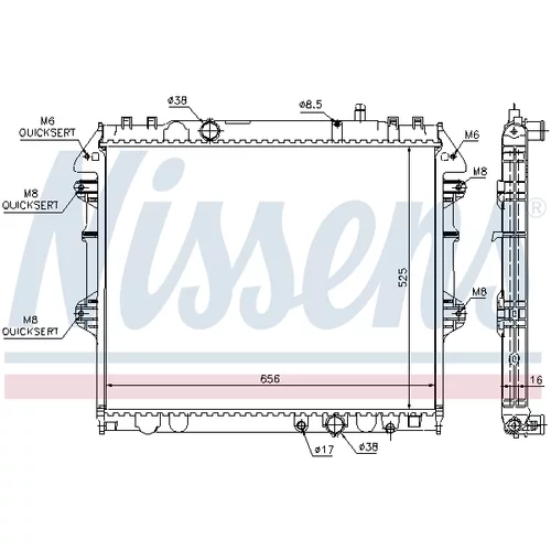 Chladič motora 64681 /NISSENS/ - obr. 5