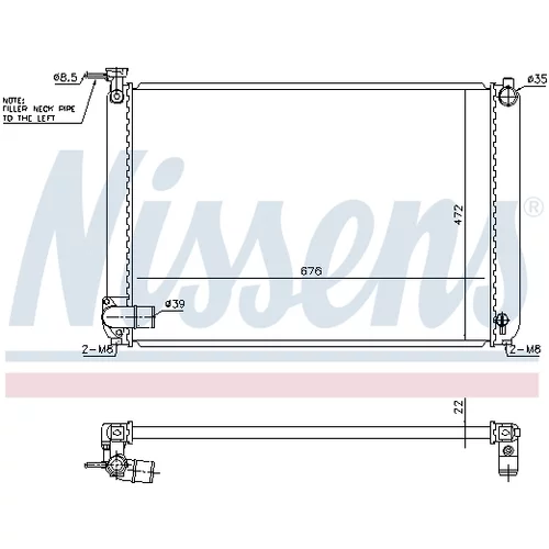 Chladič motora 646829 /NISSENS/ - obr. 5