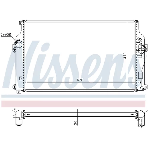 Chladič motora 646864 /NISSENS/ - obr. 4