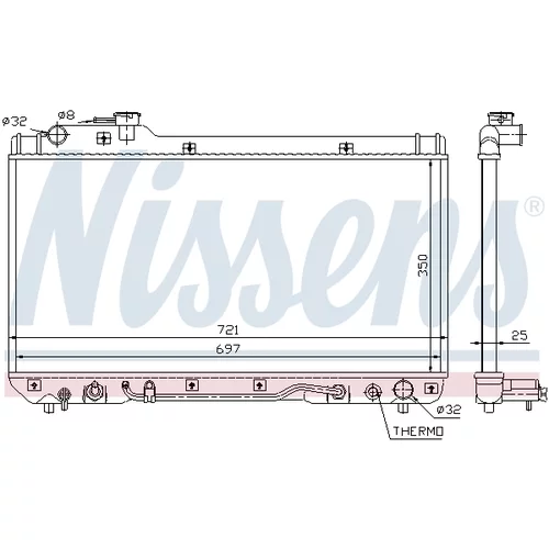Chladič motora 64761 /NISSENS/ - obr. 4