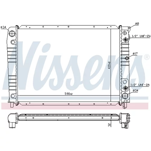 Chladič motora 65538A /NISSENS/ - obr. 5